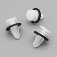 Interior Door & Trim Panel Clip- White with Integrated Rubber Seal
