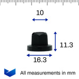 Plastic Nut 10mm- - image 2