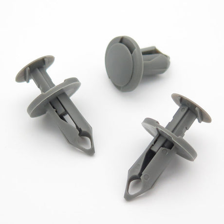 Push Fit Rivet, 8mm Hole, 20mm Collar, Mid Grey