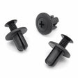 8mm Plastic Screw Fit Rivet, Black