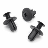 8mm Plastic Screw Fit Rivet, Black