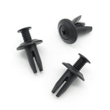 Screw Fit Plastic Rivet, 8mm Hole, Black
