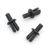 8mm Plastic Rivet, 12.5mm Collar, Black