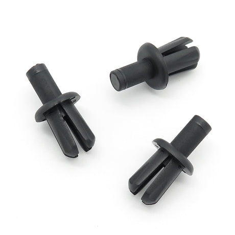 8mm Plastic Rivet, 12.5mm Collar, Black