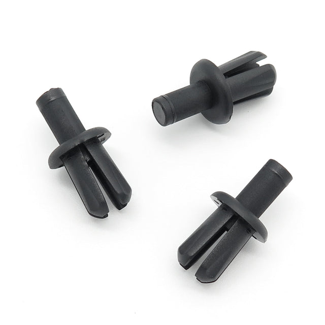 8mm Plastic Rivet, 12.5mm Collar, Black