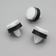 Exterior Trim Moulding Clip, White with Integrated Seal