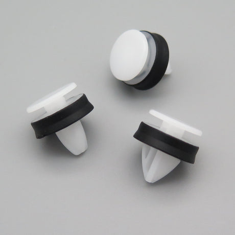 Exterior Trim Moulding Clip, White with Integrated Seal