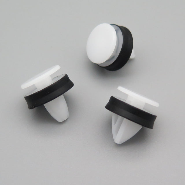 Exterior Trim Moulding Clip, White with Integrated Seal