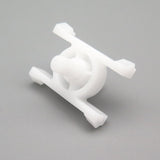 Exterior Door Moulding and Bump Strip Trim Clips, White - image 3