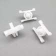 Exterior Door Moulding and Bump Strip Trim Clips, White