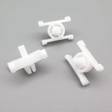 Exterior Door Moulding and Bump Strip Trim Clips, White