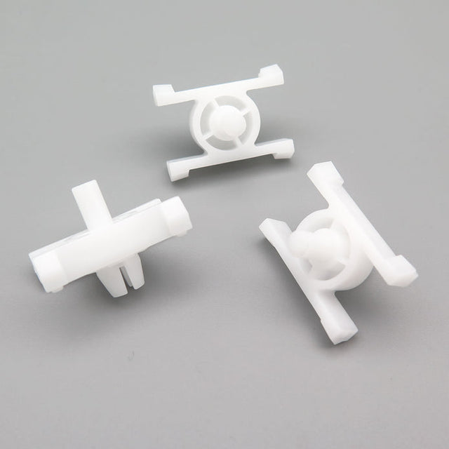 Exterior Door Moulding and Bump Strip Trim Clips, White