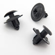 Push Fit Plastic Clip, 8mm Hole, Black
