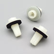 Screw Grommet, White with Seal