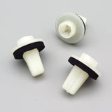 Screw Grommet, White with Seal