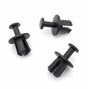 Push Fit Plastic Rivet, 8mm Hole, Black