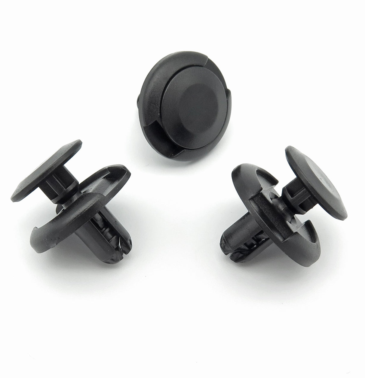 7mm Plastic Push Fit Rivet, Black