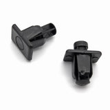 Push Fit Plastic Rivet, Rectangular Collar, Black - image 3