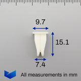 Screw Grommet, White - image 2
