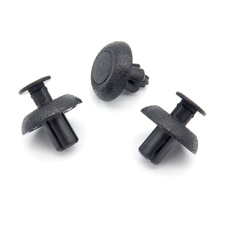 7mm Push Fit Plastic Rivet, Black