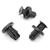 Plastic Push Fit Rivet, 10mm Hole, Black