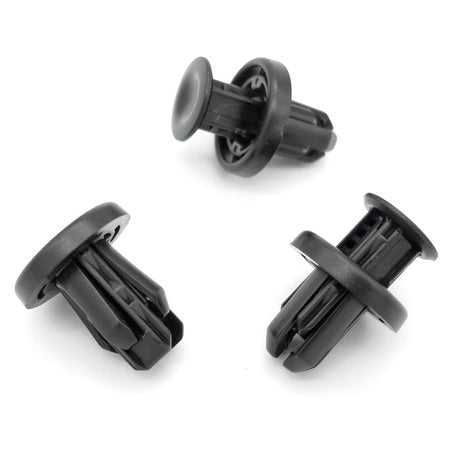 Plastic Push Fit Rivet, 10mm Hole, Black