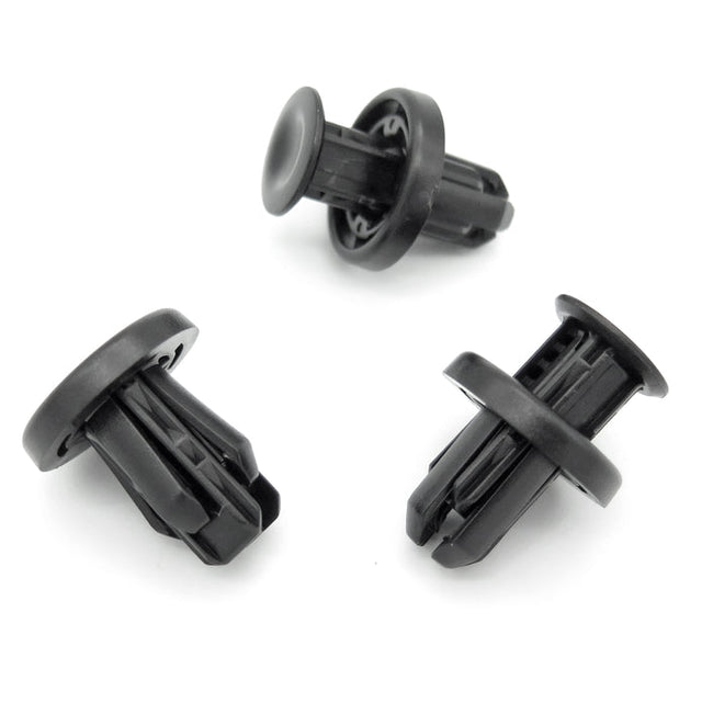 Plastic Push Fit Rivet, 10mm Hole, Black