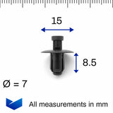 Push Fit Rivet, Black - image 2