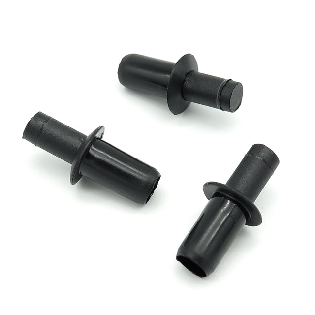 6mm Push Pin Expanding Plastic Rivet, Black