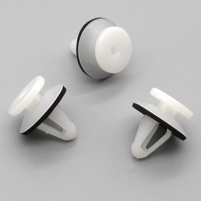 Trim Moulding Clip, White with Washer