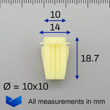 Screw Grommet, Yellow - image 2