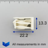 Screw Lock Nut, White - image 2