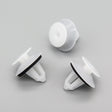 Moulding Clip with Washer, White