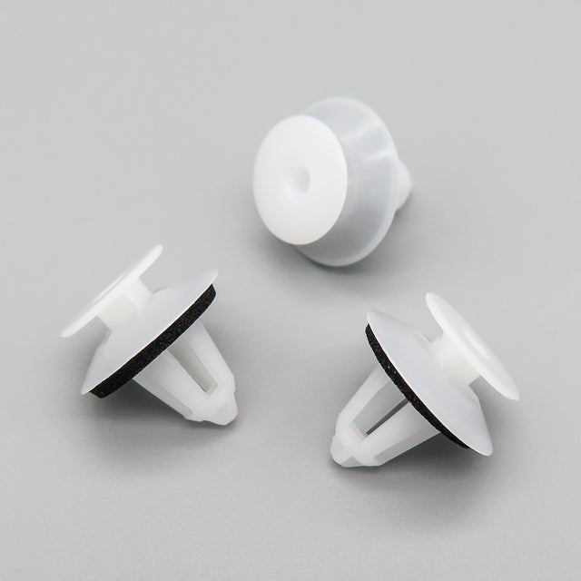 Moulding Clip with Washer, White