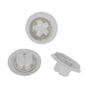 Moulding Positioning & Retaining Clip, Clear with Metal
