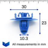 Moulding Clip, Blue - image 2