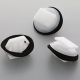 Skirt Moulding Clip, White with Washer