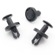 Push Fit Plastic Rivet, 9mm Hole, Black