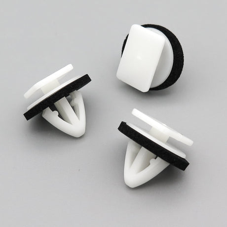 Moulding Trim Clip, White with Washer
