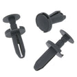 Push Fit Plastic Clip, Dark Grey