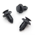 Push Fit Plastic Rivet, 10mm Hole, 20mm Collar, Black, Type A