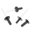 6.5mm Aluminium Rivet, Plastic Head, Black, 15.8mm