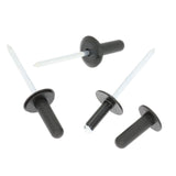 6.5mm Aluminium Rivet, Plastic Head, Black, 15.8mm