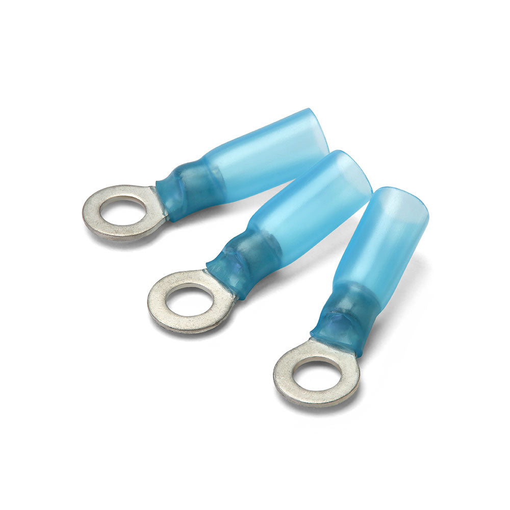 5mm Blue Heatshrink Ring Terminal - Pack of 100