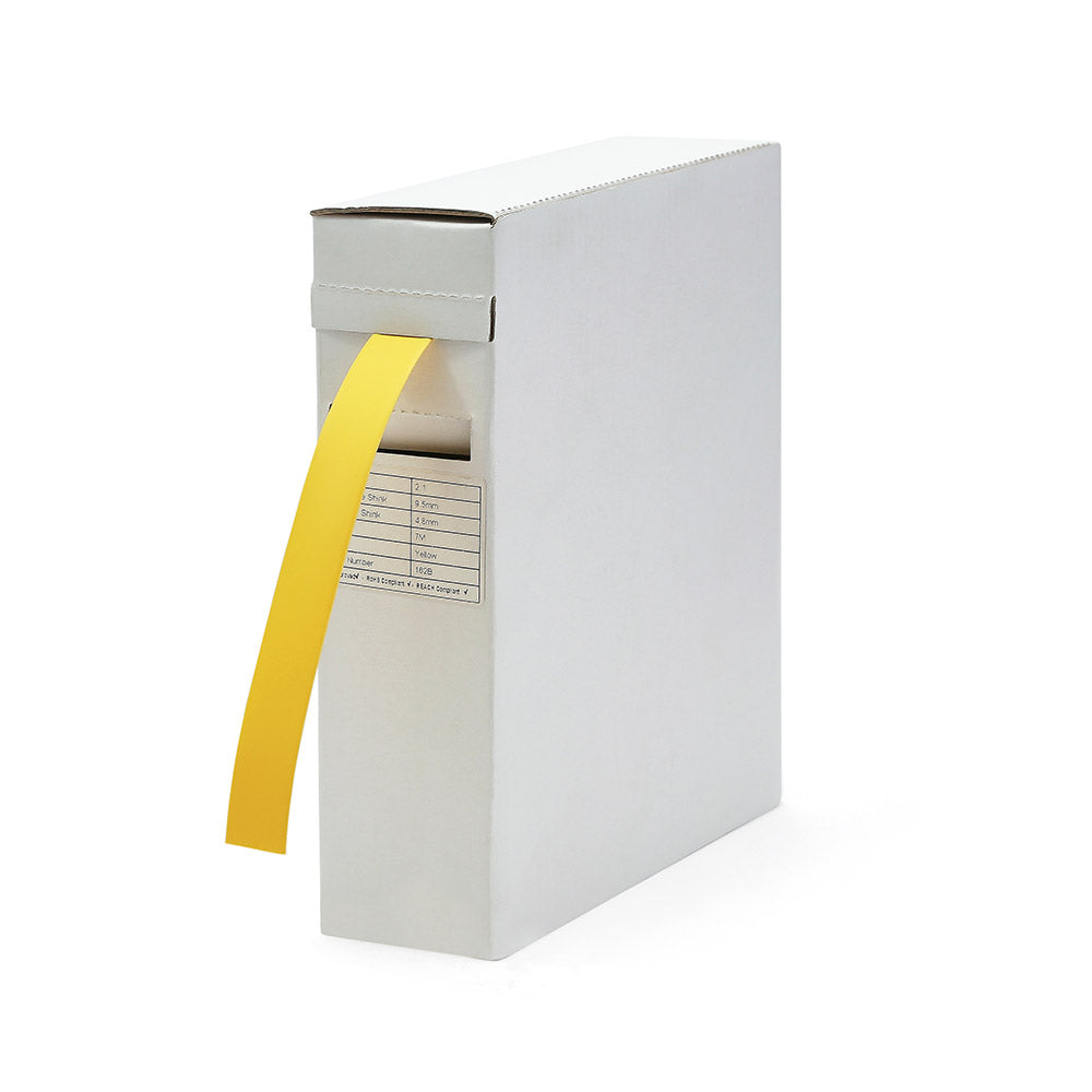 2:1 Yellow Heatshrink Tubing Mini Reel 4.8mm - 11M Roll