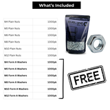 6000pc Plain Nut Set - [Free Form A Washers - 6000pc]