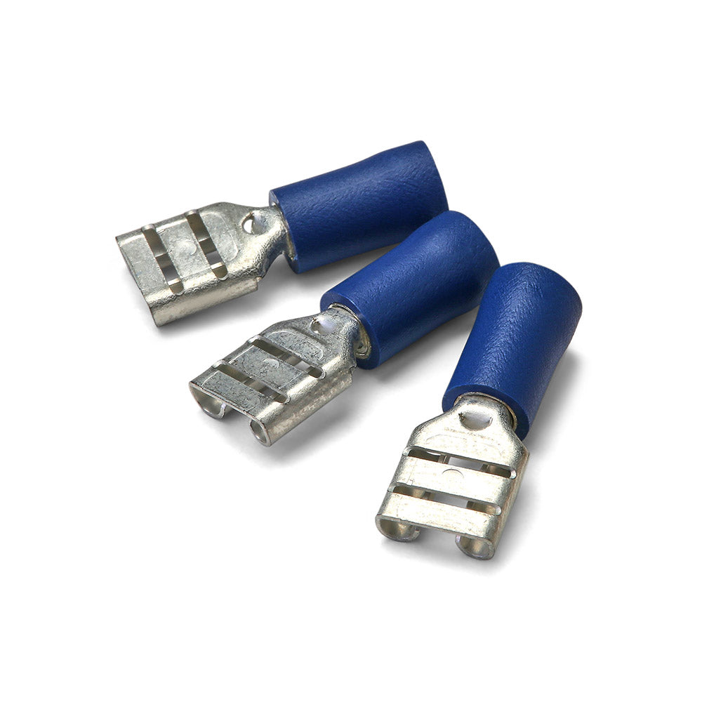 Blue 4.8mm Female Push-on Pre-Ins.Terminal - 100pk