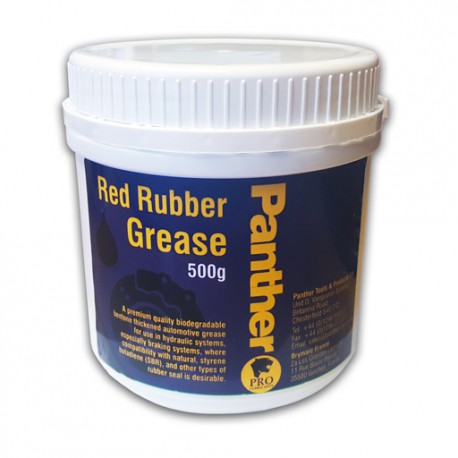Red/Orange Rubber Grease 500g