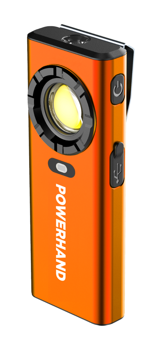 Orange worklight with auto off sensor 1200 Lumen