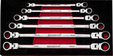 Powerhand 6 Pc XL Flex Head Ratcheting Spanner Set